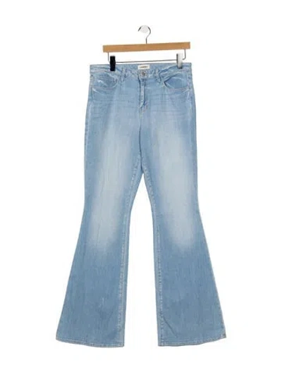 Pre-owned L'agence Mid-rise Flared Jeans In Blue