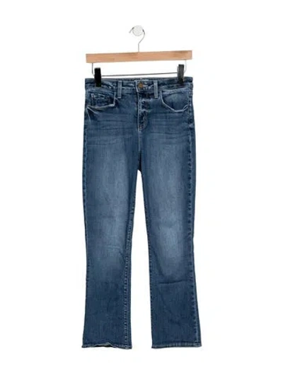 Pre-owned L'agence Mid-rise Flared Jeans In Blue