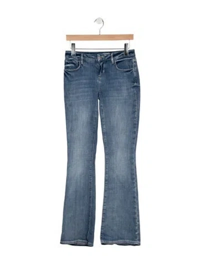 Pre-owned L'agence Mid-rise Flared Jeans In Blue