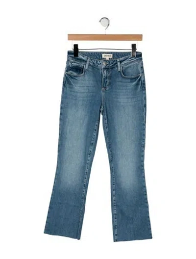 Pre-owned L'agence Mid-rise Flared Jeans In Blue