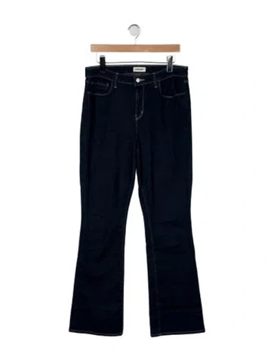 Pre-owned L'agence Mid-rise Flared Jeans In Blue