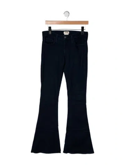 Pre-owned L'agence Mid-rise Flared Jeans In Blue