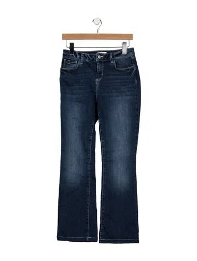 Pre-owned L'agence Mid-rise Flared Jeans In Blue