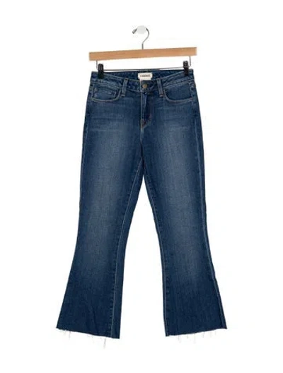 Pre-owned L'agence Mid-rise Flared Jeans In Blue