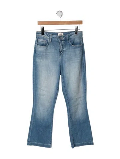 Pre-owned L'agence Mid-rise Flared Jeans In Blue