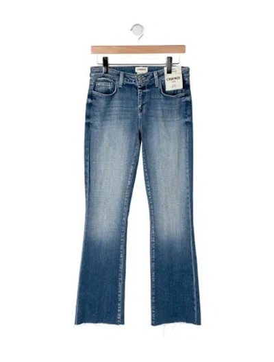 Pre-owned L'agence Mid-rise Flared Jeans In Blue