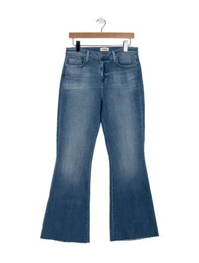 Pre-owned L'agence Mid-rise Flared Jeans In Blue