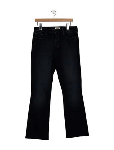 Pre-owned L'agence Mid-rise Flared Jeans In Blue