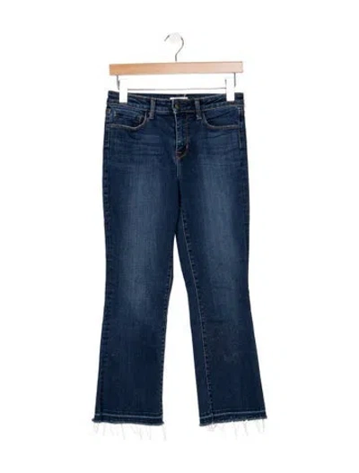 Pre-owned L'agence Mid-rise Flared Jeans In Blue