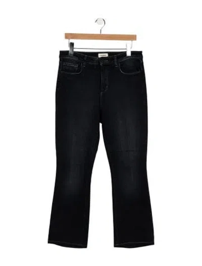 Pre-owned L'agence Mid-rise Flared Jeans In Blue