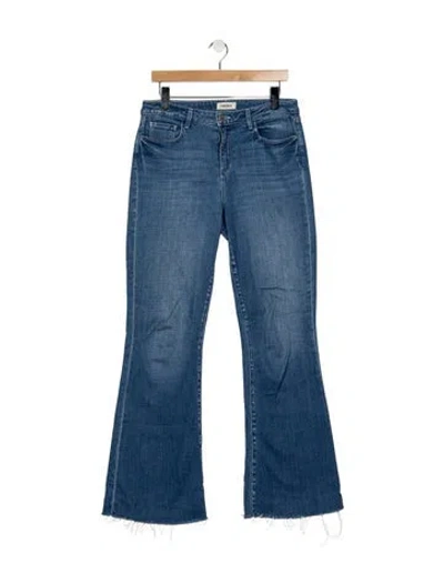 Pre-owned L'agence Mid-rise Flared Jeans In Blue