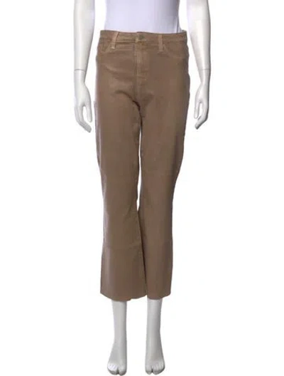 Pre-owned L'agence Mid-rise Flared Jeans In Neutral