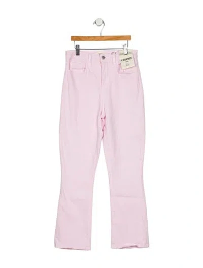 Pre-owned L'agence Mid-rise Flared Jeans In Pink