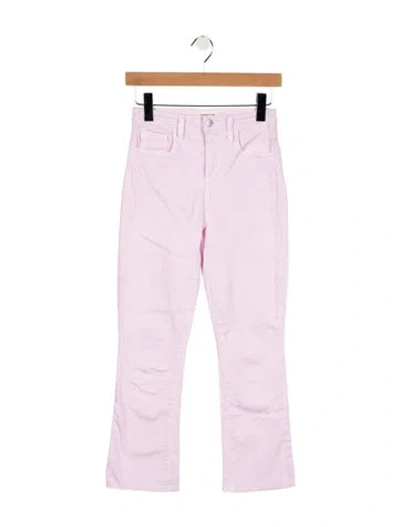 Pre-owned L'agence Mid-rise Flared Jeans In Pink