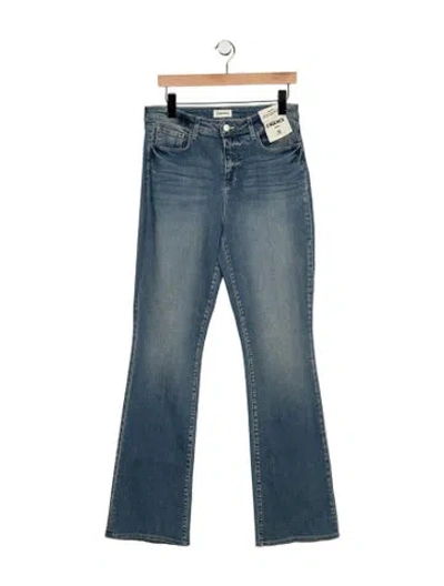 Pre-owned L'agence Mid-rise Flared Jeans W/ Tags In Blue