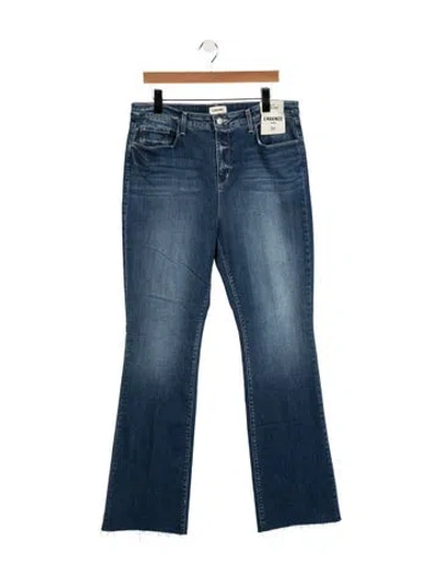 Pre-owned L'agence Mid-rise Flared Jeans W/ Tags In Blue