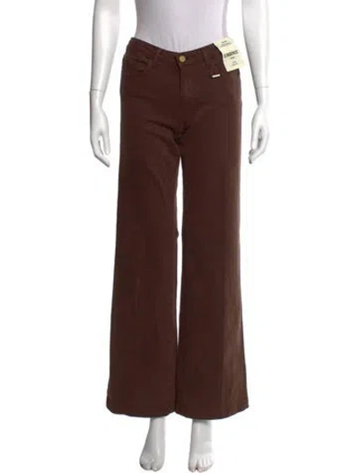 Pre-owned L'agence Mid-rise Flared Jeans W/ Tags In Brown