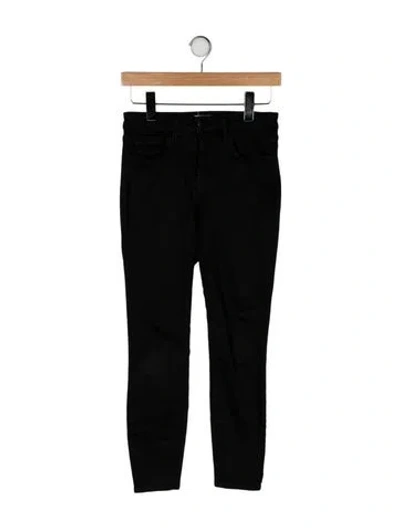 Pre-owned L'agence Mid-rise Skinny Leg Jeans In Black