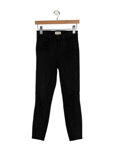 Pre-owned L'agence Mid-rise Skinny Leg Jeans In Black