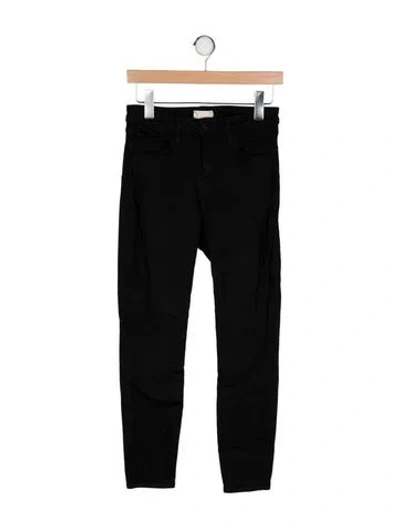 Pre-owned L'agence Mid-rise Skinny Leg Jeans In Black