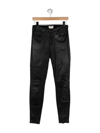 Pre-owned L'agence Mid-rise Skinny Leg Jeans In Black