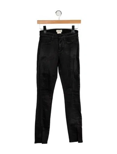 Pre-owned L'agence Mid-rise Skinny Leg Jeans In Black