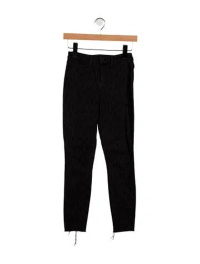 Pre-owned L'agence Mid-rise Skinny Leg Jeans In Black