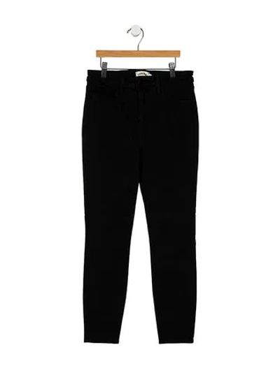 Pre-owned L'agence Mid-rise Skinny Leg Jeans In Black
