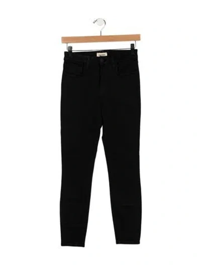 Pre-owned L'agence Mid-rise Skinny Leg Jeans In Black