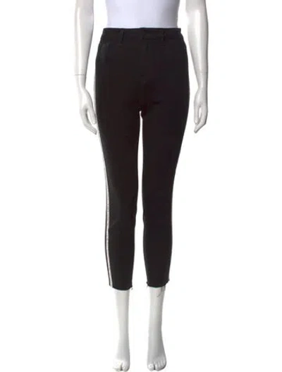 Pre-owned L'agence Mid-rise Skinny Leg Jeans In Black
