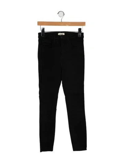 Pre-owned L'agence Mid-rise Skinny Leg Jeans In Black
