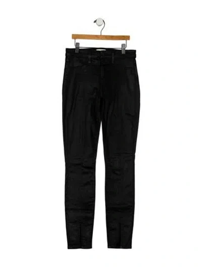 Pre-owned L'agence Mid-rise Skinny Leg Jeans In Black