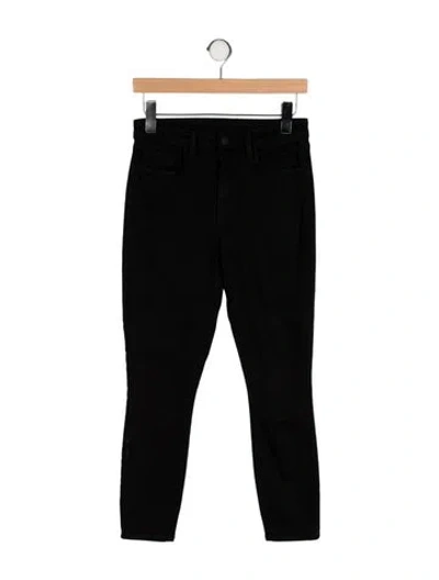 Pre-owned L'agence Mid-rise Skinny Leg Jeans In Black
