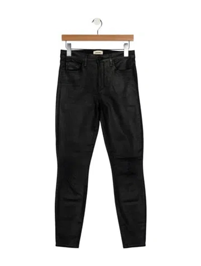 Pre-owned L'agence Mid-rise Skinny Leg Jeans In Black