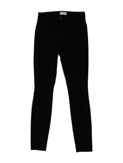 Pre-owned L'agence Mid-rise Skinny Leg Jeans In Black