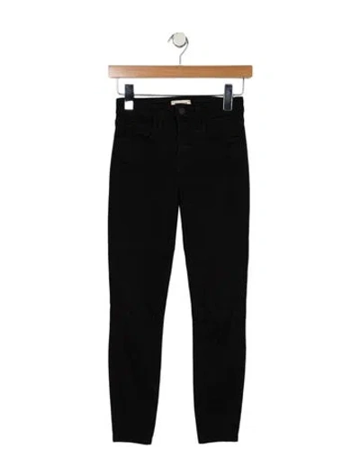 Pre-owned L'agence Mid-rise Skinny Leg Jeans In Black