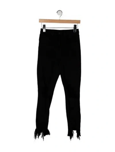 Pre-owned L'agence Mid-rise Skinny Leg Jeans In Black