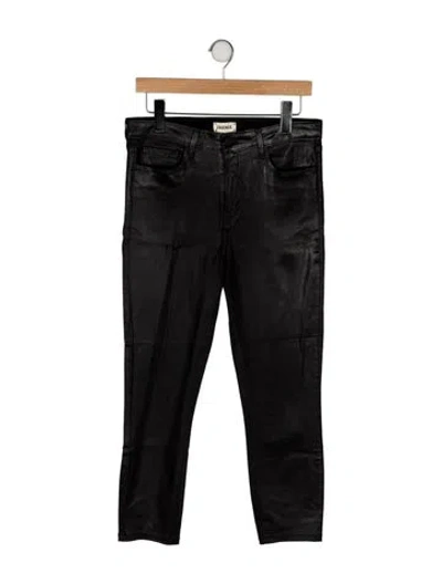 Pre-owned L'agence Mid-rise Skinny Leg Jeans In Black