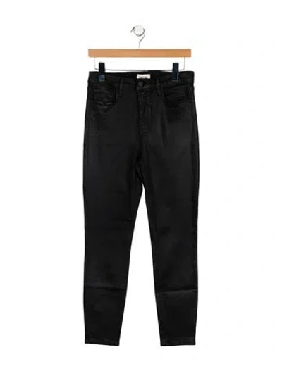 Pre-owned L'agence Mid-rise Skinny Leg Jeans In Black