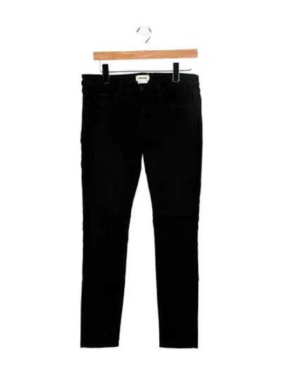 Pre-owned L'agence Mid-rise Skinny Leg Jeans In Black