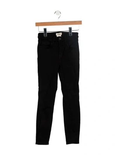 Pre-owned L'agence Mid-rise Skinny Leg Jeans In Black