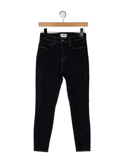 Pre-owned L'agence Mid-rise Skinny Leg Jeans In Black