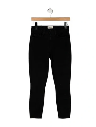 Pre-owned L'agence Mid-rise Skinny Leg Jeans In Black