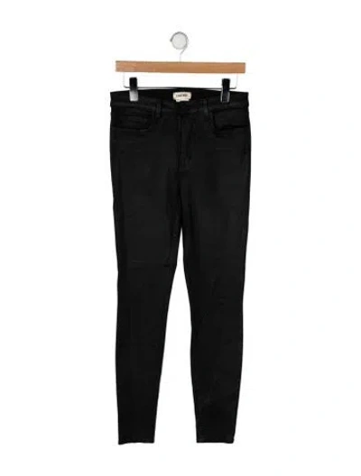 Pre-owned L'agence Mid-rise Skinny Leg Jeans In Black