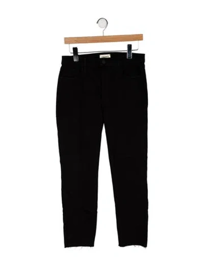 Pre-owned L'agence Mid-rise Skinny Leg Jeans In Black
