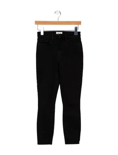 Pre-owned L'agence Mid-rise Skinny Leg Jeans In Black