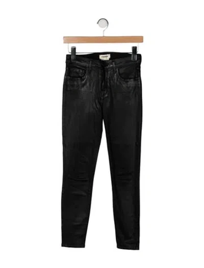 Pre-owned L'agence Mid-rise Skinny Leg Jeans In Black