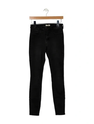 Pre-owned L'agence Mid-rise Skinny Leg Jeans In Black