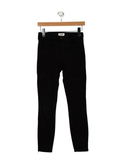 Pre-owned L'agence Mid-rise Skinny Leg Jeans In Black