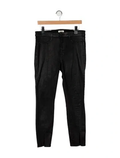 Pre-owned L'agence Mid-rise Skinny Leg Jeans In Black